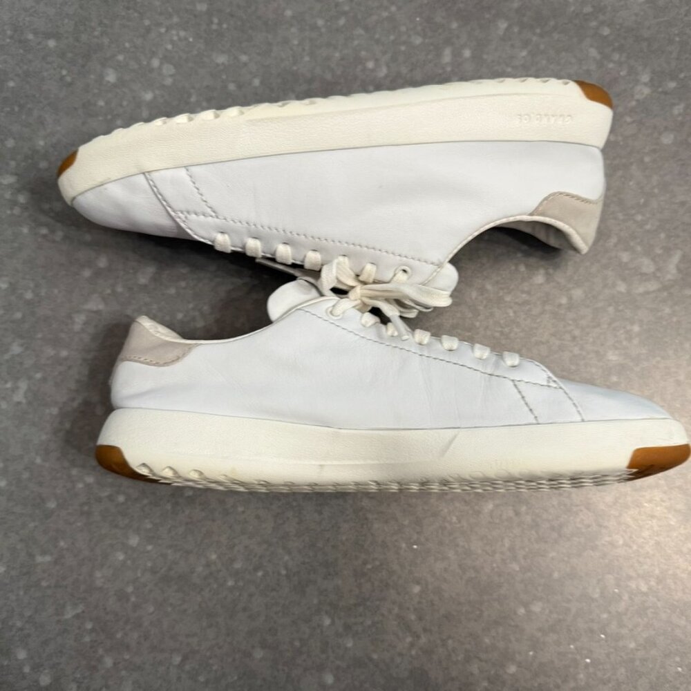Cole Haan Grand.OS White Leather Sneakers Women's - Picture 4 of 16